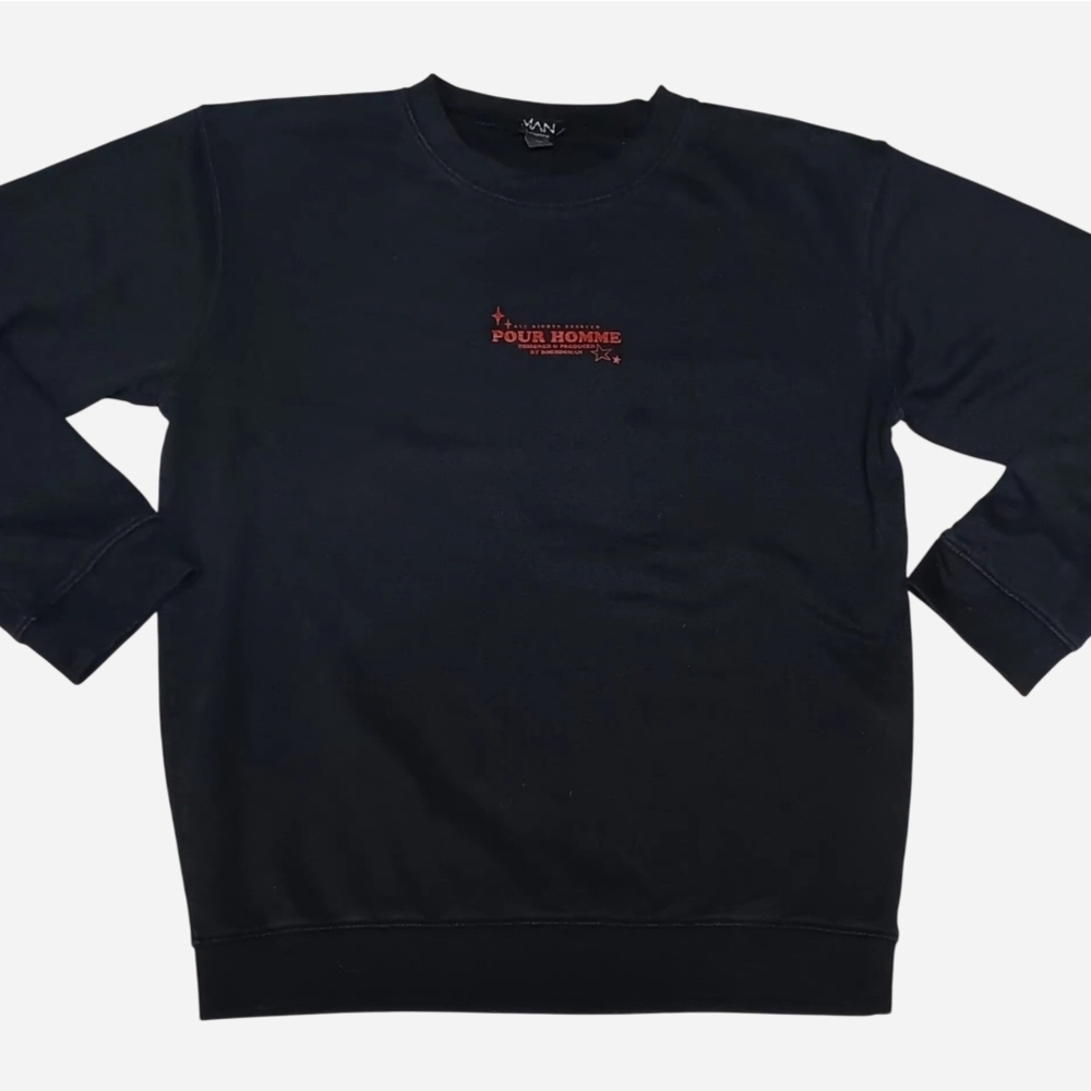 BoohooMAN Skeleton Graphic Crewneck Sweater